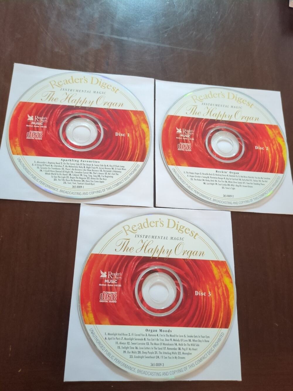 The Happy Organ - Instrumental Magic 2003 3CD Set Reader's Digest disc only